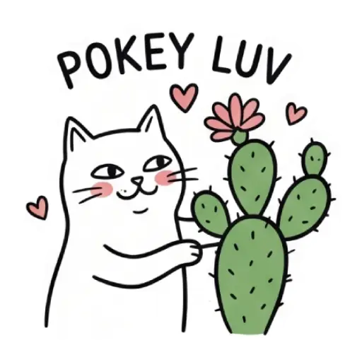 funny, cat, love, romantic, love you, WhatsApp, sticker, valentine (43)